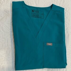 FIGS Catarina Top Teal XS